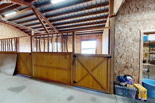 view of horse barn