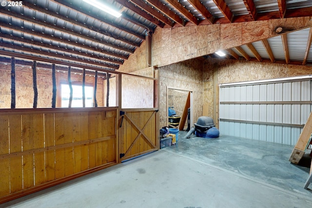 view of horse barn