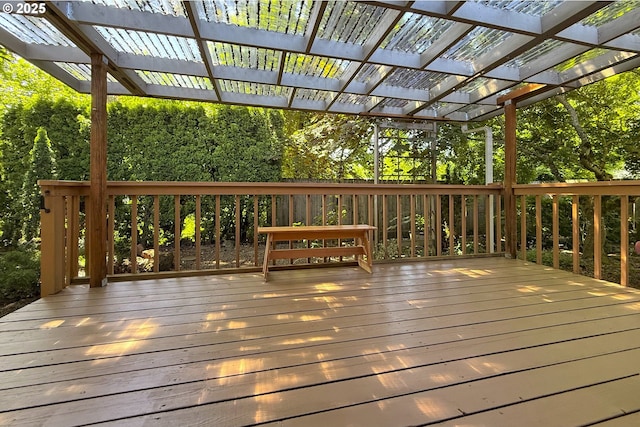 4296 SE Fieldcrest St, Milwaukie, OR 97222 - wooden deck featuring a pergola
