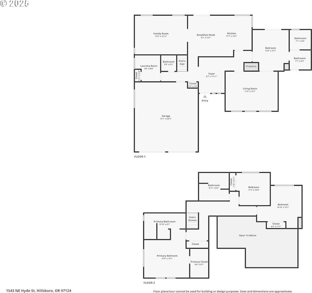 1543 NE Hyde St, Hillsboro, OR 97124 - home floor plan
