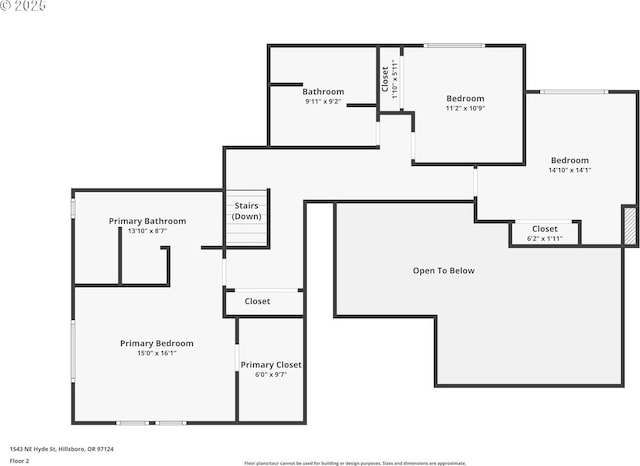 1543 NE Hyde St, Hillsboro, OR 97124 - room layout