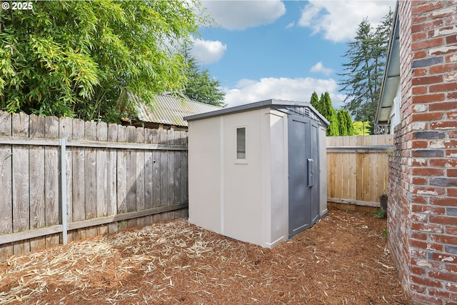 1213 NW Westridge St, Vancouver, WA 98665 - view of shed featuring a fenced backyard