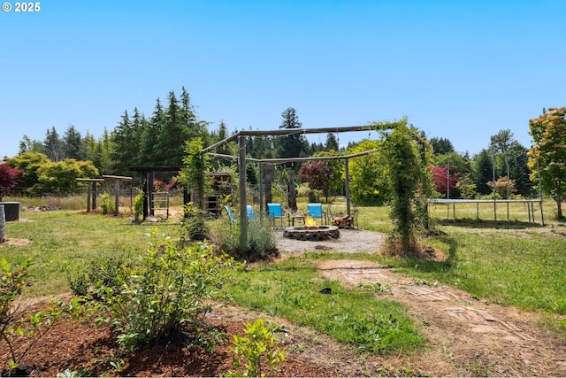 40774 SE Trubel Rd, Sandy, OR 97055 - view of yard with a fire pit