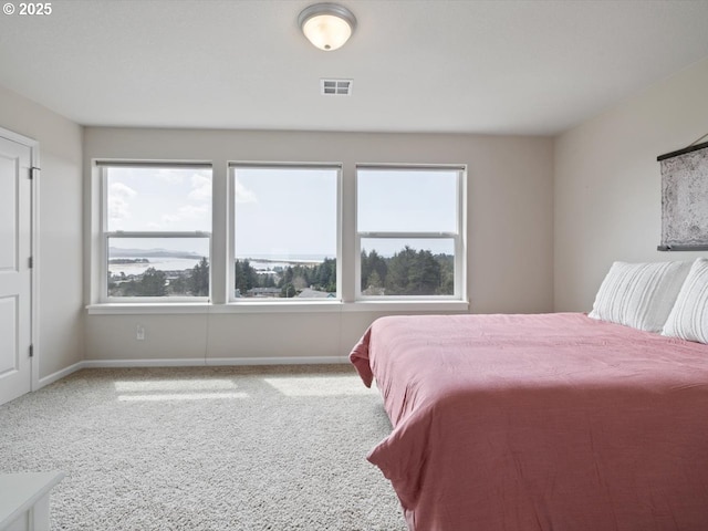 4257 SE Jetty Ave, Lincoln City, OR 97367 - carpeted bedroom featuring visible vents, multiple windows, and baseboards