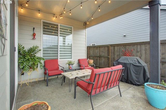 view of patio / terrace with grilling area