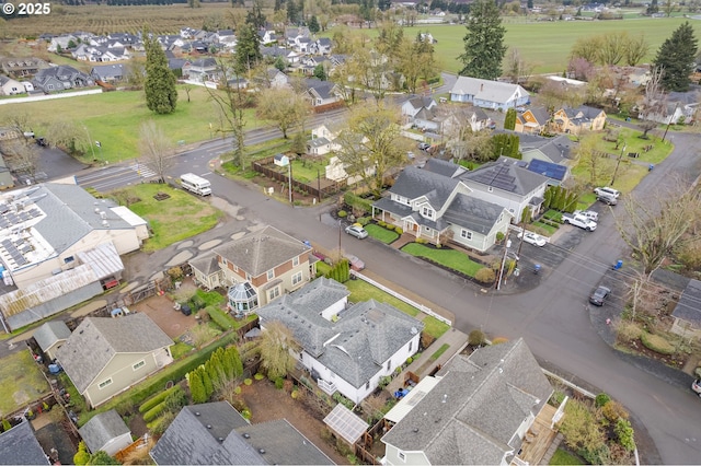 bird's eye view featuring a residential view