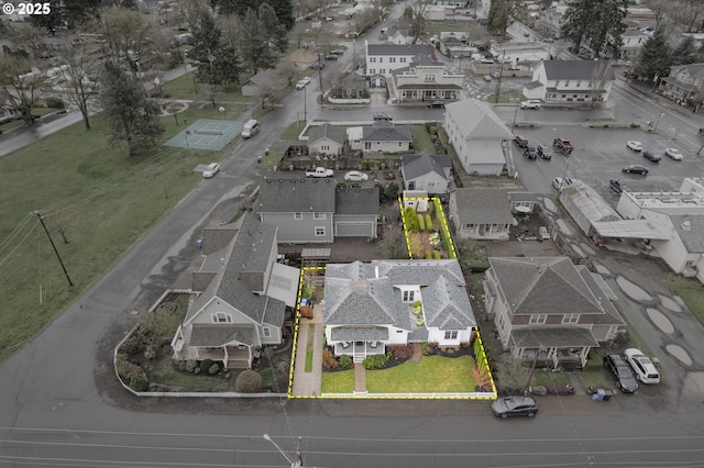 bird's eye view featuring a residential view