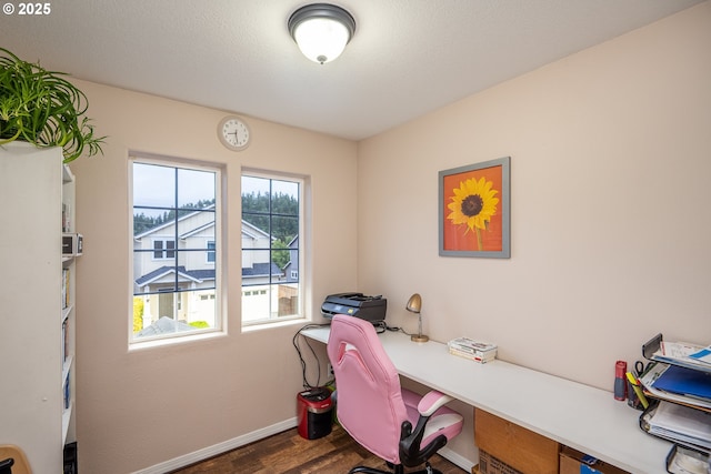 5761 Mt Vernon Rd, Springfield, OR 97478 - office area with wood finished floors and baseboards