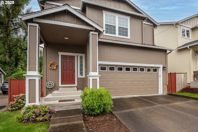 5761 Mt Vernon Rd, Springfield, OR 97478 - view of front of house with concrete driveway and an attached garage