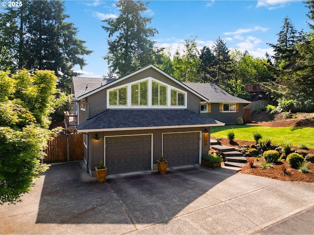 7780 Blinkhorn Way, Gladstone, OR 97027 - view of front of property with an attached garage, roof with shingles, and driveway