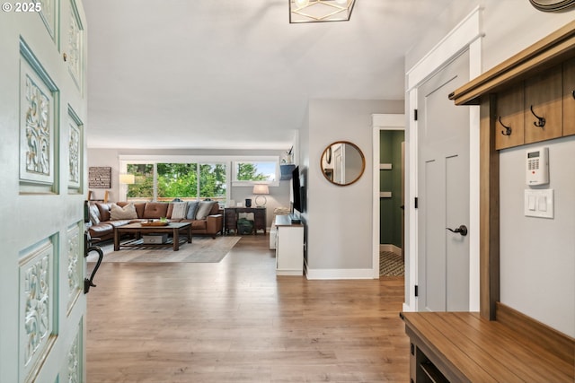 7780 Blinkhorn Way, Gladstone, OR 97027 - entryway with light wood finished floors and baseboards