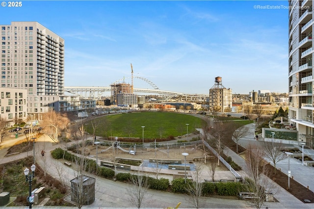 view of home's community featuring a yard