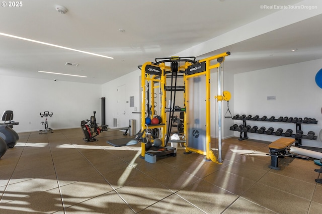 view of exercise room