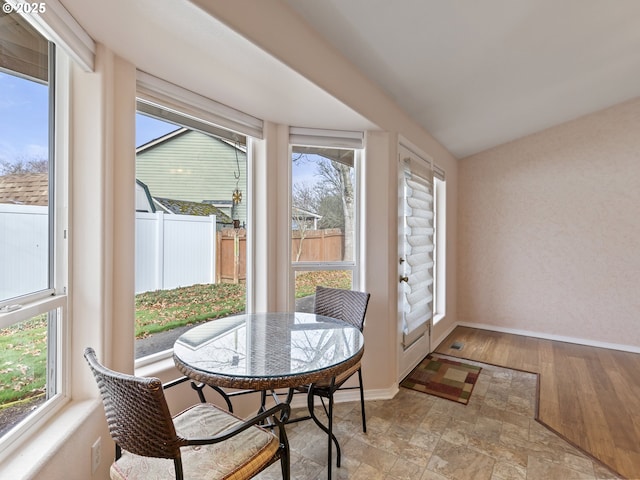 view of sunroom