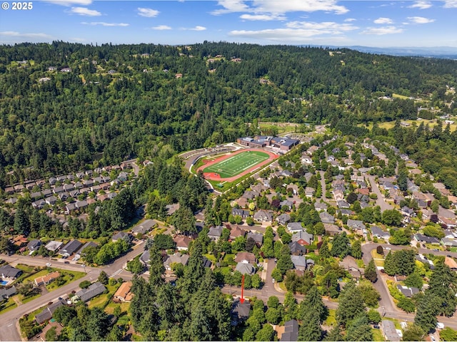 2121 Ostman Rd, West Linn, OR 97068 - aerial overview of property's location with a heavily wooded area