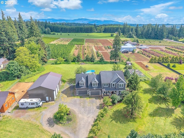 35412 SE Shade Tree Ln, Estacada, OR 97023 - overview of rural landscape featuring abundant farmland and a mountain backdrop