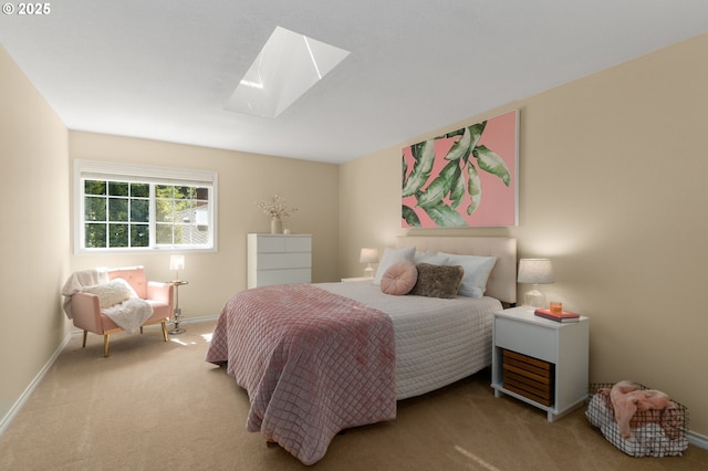 342 NW 84th Pl, Portland, OR 97229 - carpeted bedroom with a skylight and baseboards