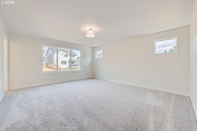 view of carpeted empty room