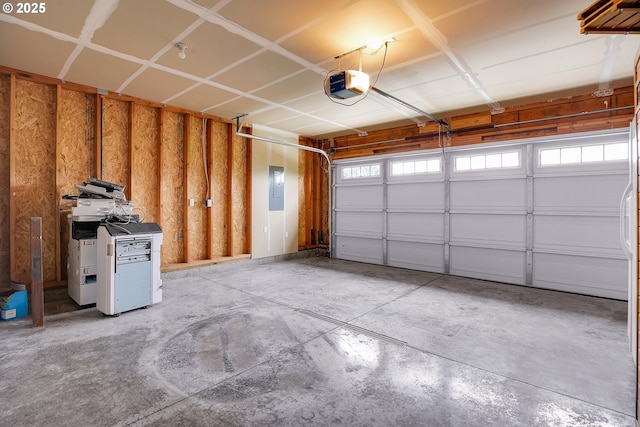 100 Running Dogs Ln, Saint Helens, OR 97051 - garage featuring a garage door opener and electric panel