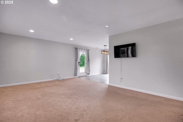 100 Running Dogs Ln, Saint Helens, OR 97051 - carpeted empty room featuring recessed lighting and baseboards