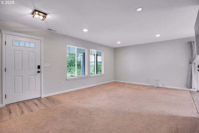 100 Running Dogs Ln, Saint Helens, OR 97051 - carpeted entrance foyer featuring baseboards and recessed lighting