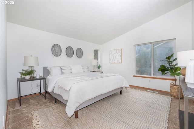 5249 NW 173rd Pl, Portland, OR 97229 - carpeted bedroom with vaulted ceiling and baseboards