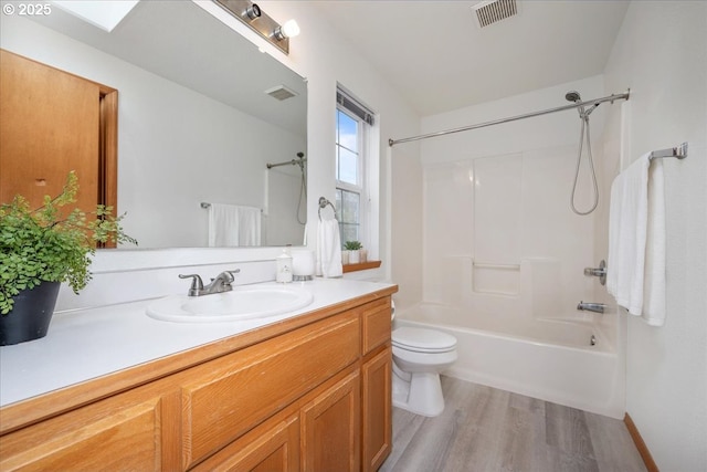 5249 NW 173rd Pl, Portland, OR 97229 - full bath with vanity, bathtub / shower combination, and wood finished floors