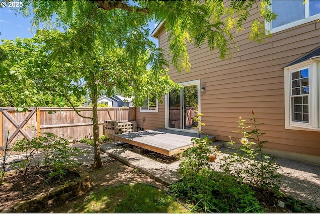 5249 NW 173rd Pl, Portland, OR 97229 - view of yard with a wooden deck