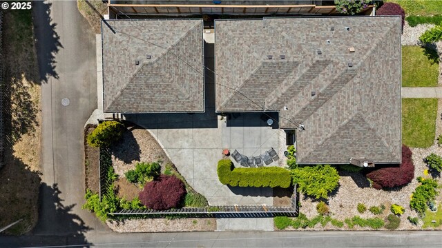 view from above of property