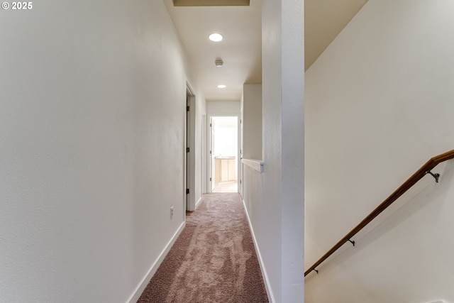 2000 S 8th St, Cottage Grove, OR 97424 - hallway featuring carpet floors, recessed lighting, and baseboards