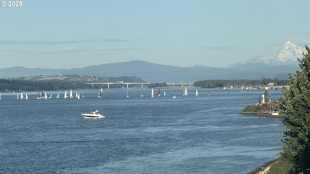 707 N Hayden Island Dr Unit 415, Portland, OR 97217 - water view featuring a mountainous background