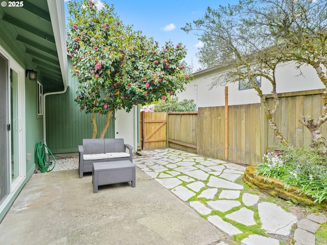 view of patio / terrace with fence