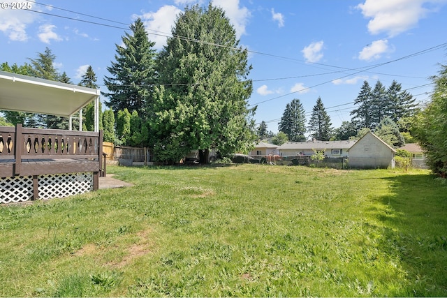116 SE 153rd Ave, Portland, OR 97233 - view of yard featuring a deck