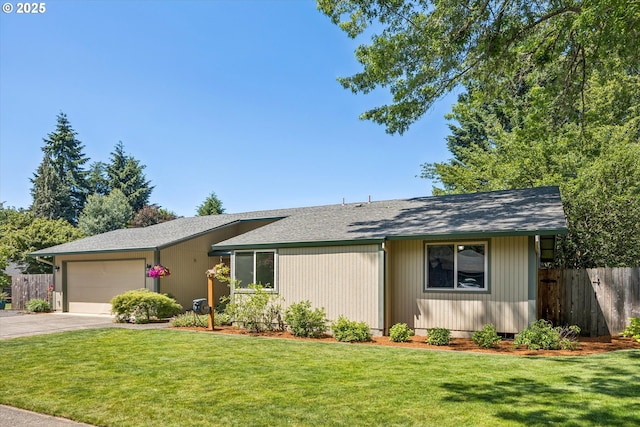 51945 SW Creekview Pl, Scappoose, OR 97056 - single story home featuring concrete driveway, a garage, and roof with shingles