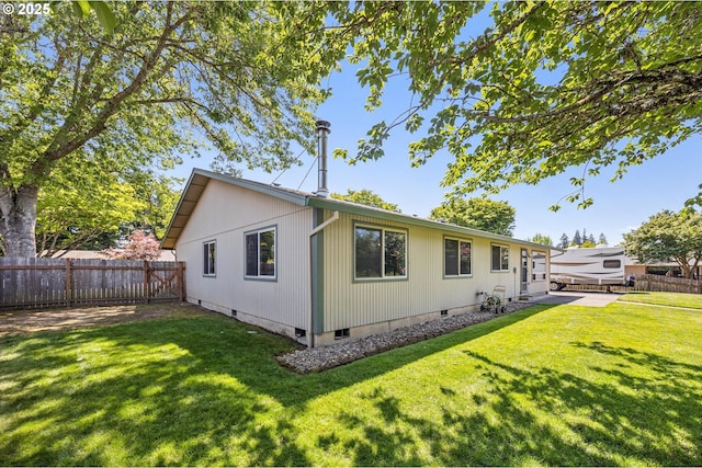 51945 SW Creekview Pl, Scappoose, OR 97056 - back of property with crawl space