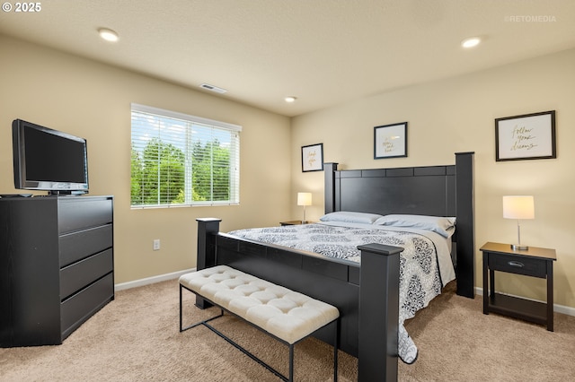 21889 SW Cedar Brook Way, Sherwood, OR 97140 - bedroom featuring light colored carpet and recessed lighting