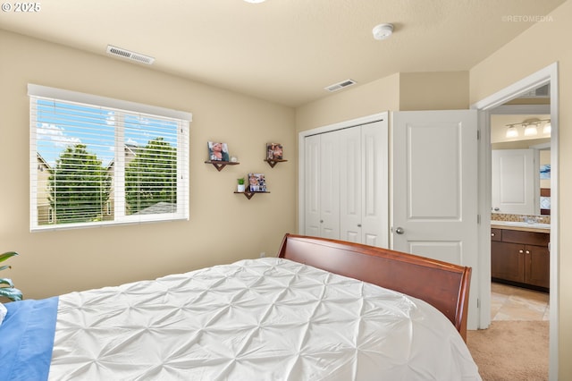 21889 SW Cedar Brook Way, Sherwood, OR 97140 - bedroom with light carpet and a closet