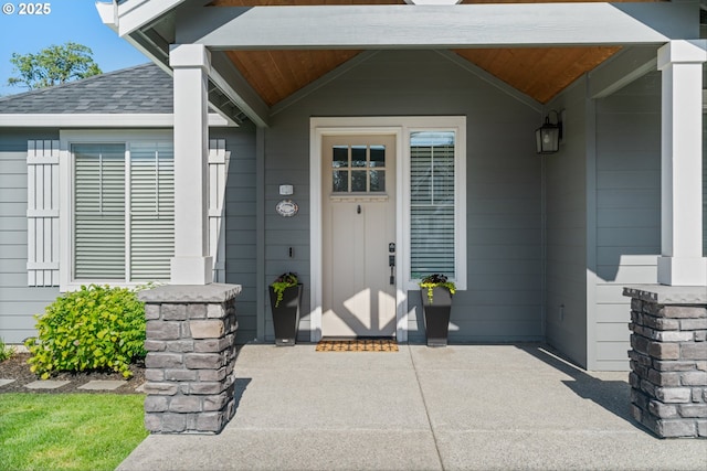 7705 NE 181st Ct, Vancouver, WA 98682 - property entrance featuring roof with shingles