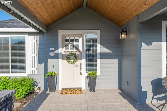 view of entrance to property