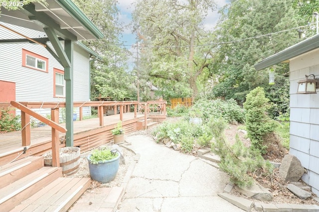 1706 Oak St, La Grande, OR 97850 - view of patio / terrace with a wooden deck