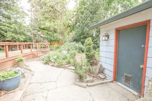 1706 Oak St, La Grande, OR 97850 - view of patio / terrace with a wooden deck