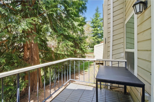 view of balcony