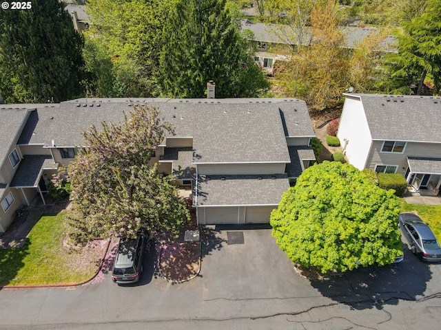 view from above of property