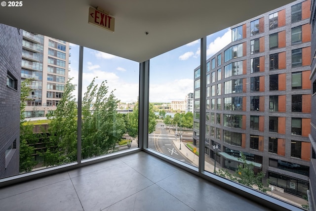 balcony featuring a view of city