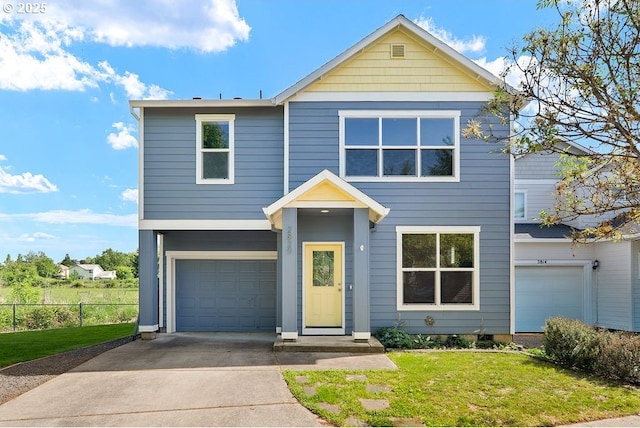 2820 23rd Pl, Forest Grove, OR 97116 - view of front of home featuring concrete driveway and a garage