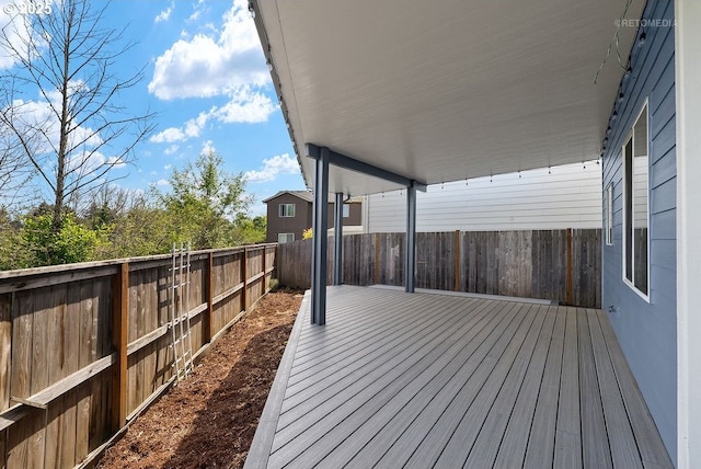2820 23rd Pl, Forest Grove, OR 97116 - wooden terrace with a fenced backyard