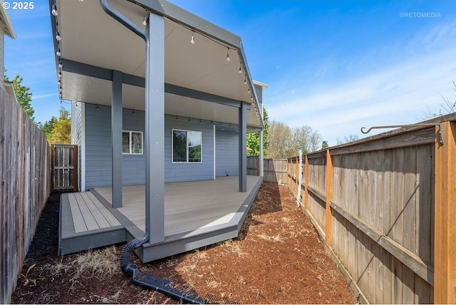2820 23rd Pl, Forest Grove, OR 97116 - back of house with a wooden deck and a fenced backyard