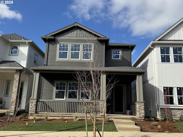 craftsman house featuring a porch