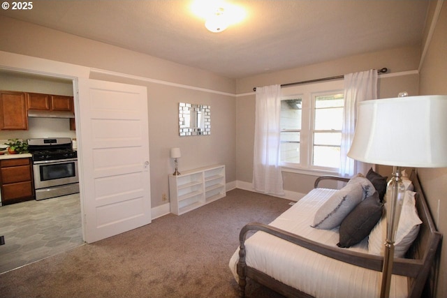 living area featuring light colored carpet