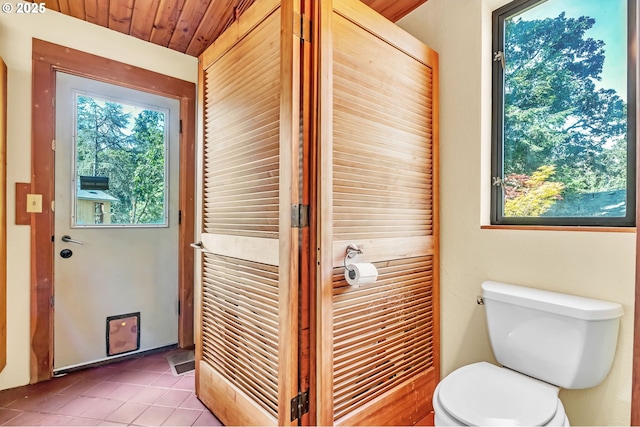 2696 Moon Mountain Dr, Eugene, OR 97403 - bathroom with toilet and tile patterned floors